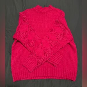 Elegant Pink Turtleneck Sweater